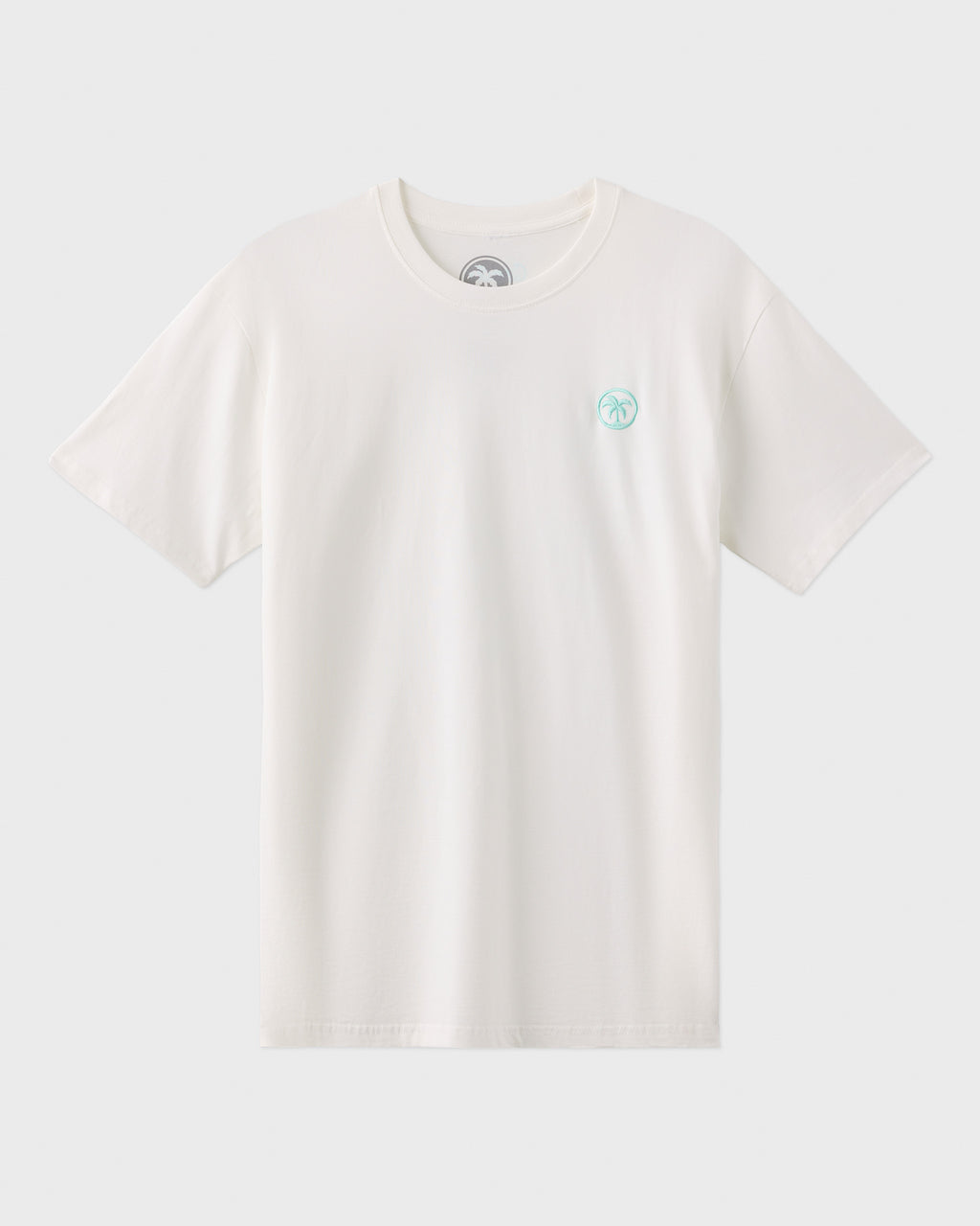 Embroidered Palm Tee Cream